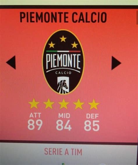 Cristiano ronaldo è in gioco? The official Piemonte Calcio batch and team rating in FIFA ...