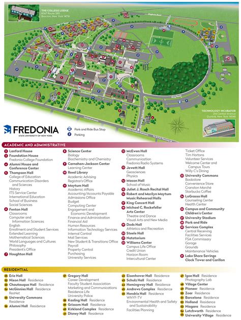 Suny Fredonia Campus Map
