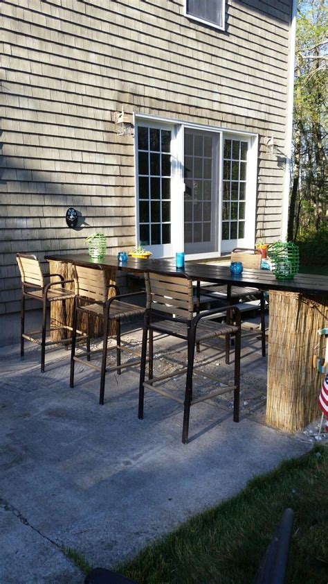 Cinder block bar under $100 | Cinder block bar, Outdoor furniture sets