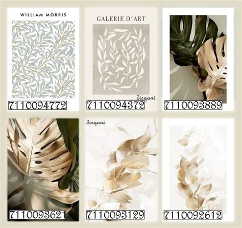Four Different Types Of Wallpapers With Leaves And Flowers On Them All
