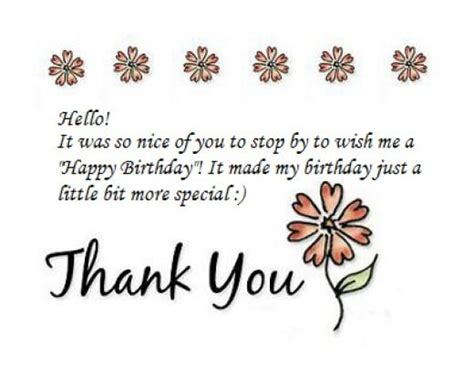 Thank You Notes For Birthday Wishes Holidappy
