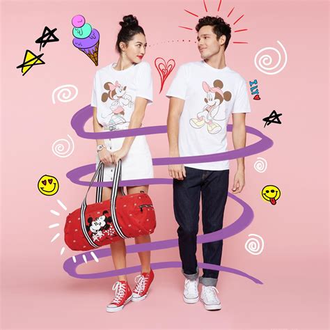 match made 💗 mickey and minnie sporty matching tees and duffle mickey minnie best valentine