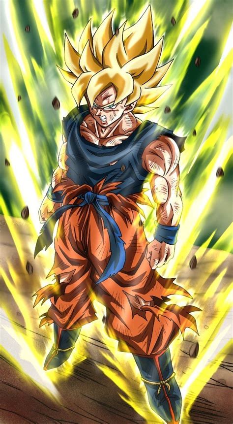 Displate has a unique signature and hologram on the back to add authenticity to each design. Super Saiyan Goku | Dragon ball super manga, Anime dragon ...