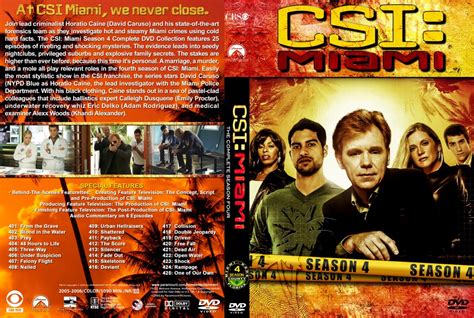 CSI Miami Season 4 TV DVD Custom Covers CSI Miami S4 DVD Covers