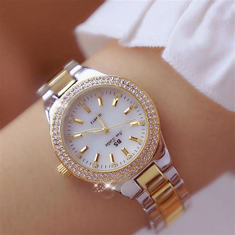 2020 Ladies Wrist Watches Dress Gold Watch Women Crystal Diamond