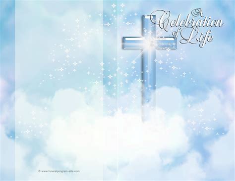 Editable PDF Funeral Program Template - Adoration Design by The Funeral