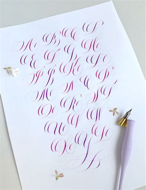 Flourished Copperplate Calligraphy Copperplatecalligrapy Calligraphy