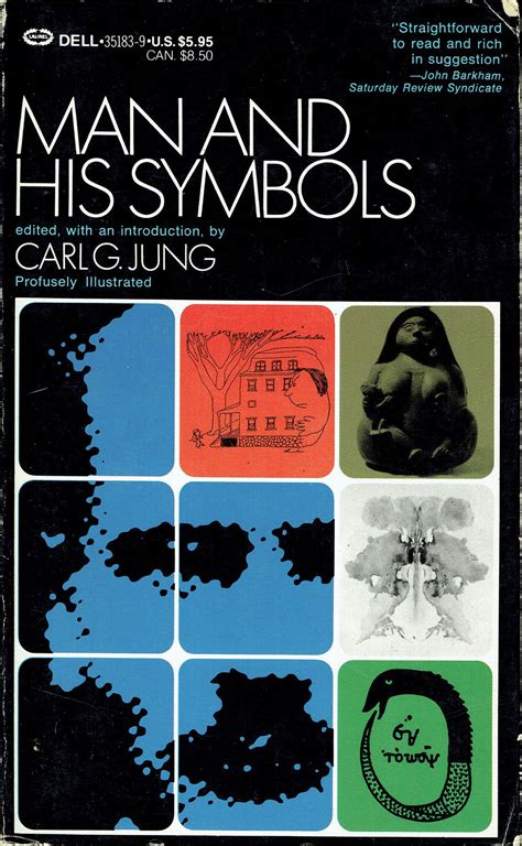 Man And His Symbols By Carl Jung New York Dell 1968 Cover Typography