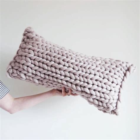 Handmade Chunky Knit Pillow Laurenastondesigns On Etsy Chunky Knit