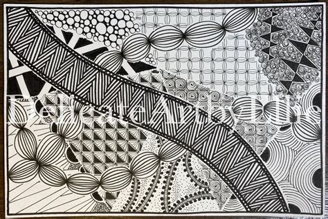 Original Hand Drawn Intricate Zentangle Etsy