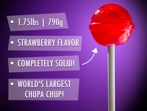 Giant Chupa Chups Lollipop 65 Times Larger Than A Normal Sucker