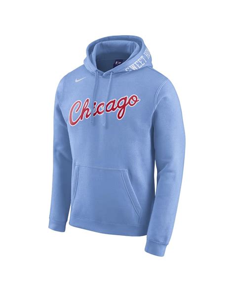Nike Chicago Bulls City Edition Mens Nba Hoodie In Blue For Men Lyst