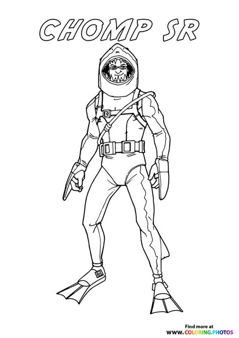 Red Nosed Raider Fortnite Coloring Pages For Kids