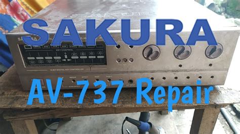 The schematic below is shown here at a reduced resolution. Sakura AV-737 Repair - YouTube