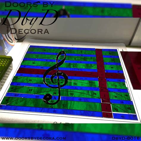 Custom Stained Glass Music Themed Window Leaded Doors By Decora