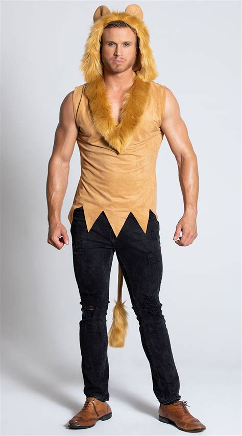 Yandy Men S Hear Me Roar Lion Costume Tan Lion Costume