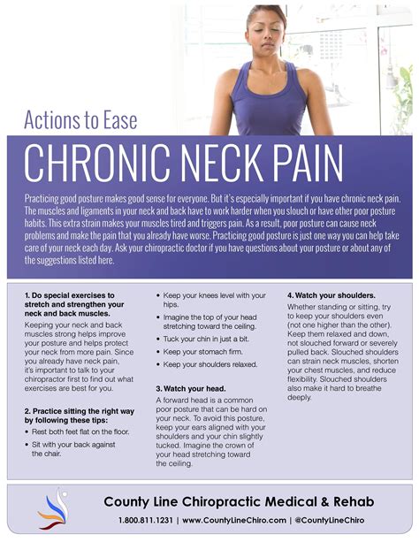 Actions To Ease Chronic Neck Pain County Line Chiropractic