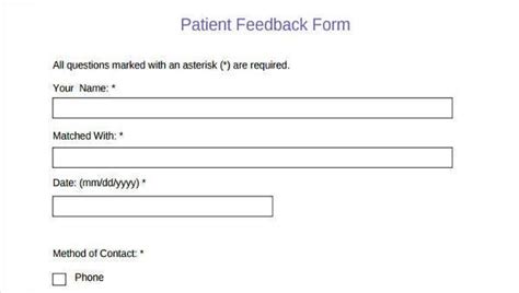 patient format