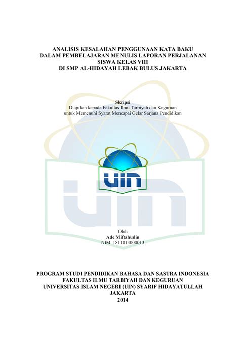 Contoh Laporan Perjalanan Study Tour Smp Ke Jakarta - Kumpulan Contoh