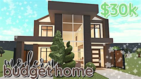 Cheap 30k Bloxburg House Build 2 Story With Voice Youtube