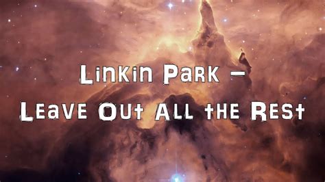 Linkin Park Leave Out All The Rest Acoustic Cover Lyrics Karaoke