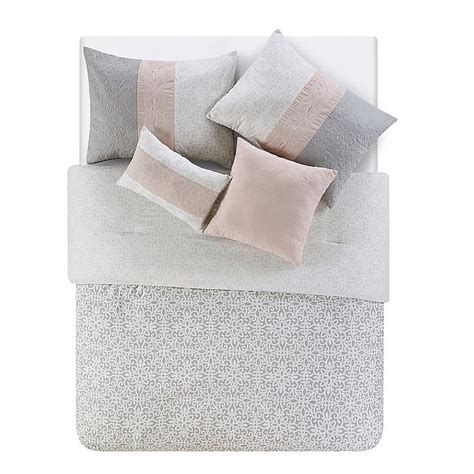 Vcny Home Cordelia 8 Piece King Comforter Set In Blush Pink Comforter Sets King Comforter