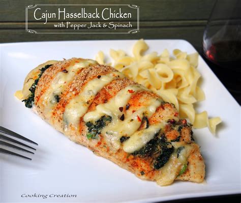 Hasselback chicken recipe with mushrooms, spinach and ricotta cheese. Cooking Creation: Hasselback Chicken ~ Cajun with Pepper ...
