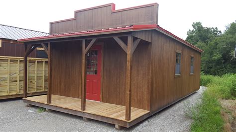 16×32 Frontier Cabin Small Log Cabins Horse Barns