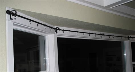 Double Bow Window Curtain Rods Ikea For Your Window Treatment Spotlats