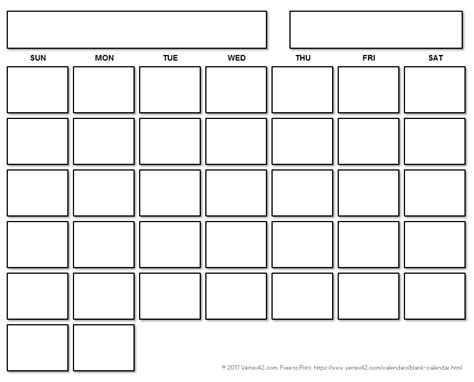 Free Fill In Printable Calendars Calendar Template Printable