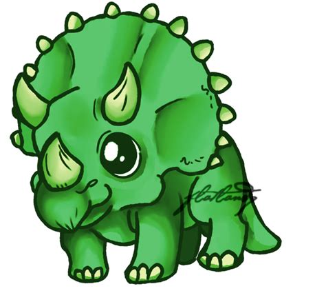 Triceratops Dino Drawing Dinosaur Tattoos Cute Animal Drawings