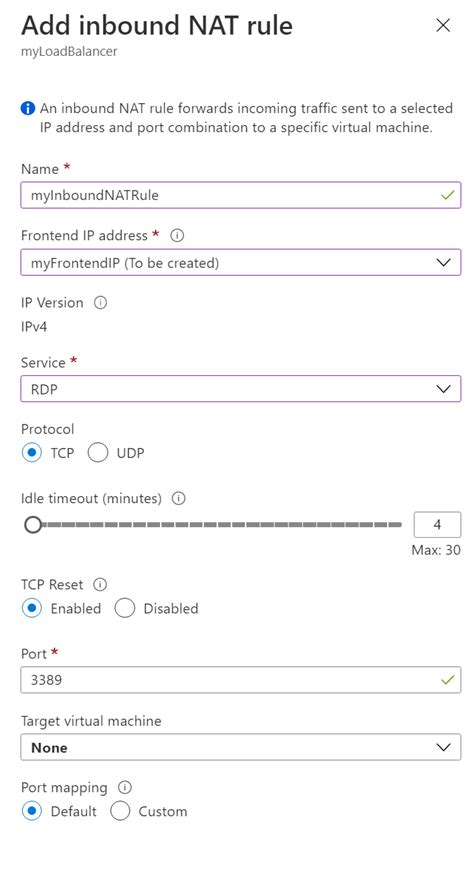 Configuración del portal para Azure Load Balancer Microsoft Learn