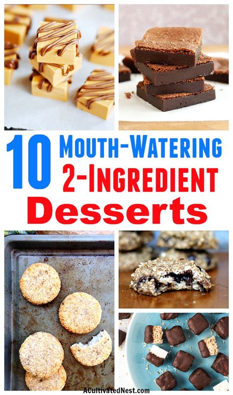 10 Mouth Watering 2 Ingredient Desserts A Cultivated Nest