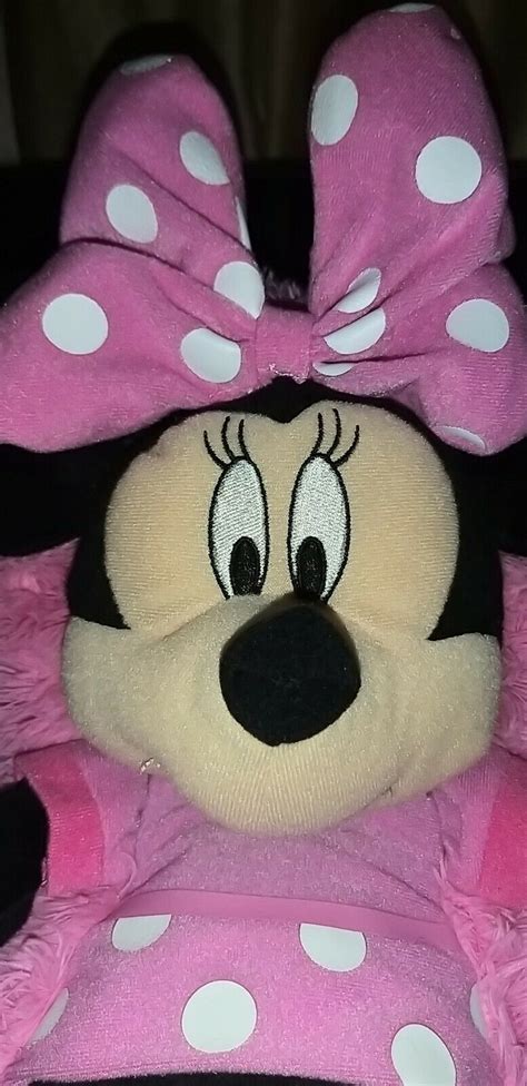 So cuddly you'll never want to put it down! Disney Hide Away Pets MInnie Mouse Soft Plush Pillow 14 ...