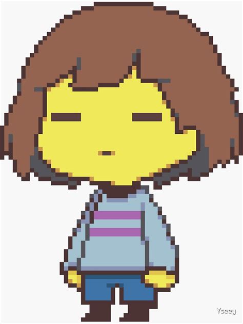 Undertale Main Character Sticker For Sale By Yseey Redbubble