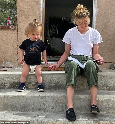 Amber Heard And Infant Nephew Hunter Model Identical Hairstyles In