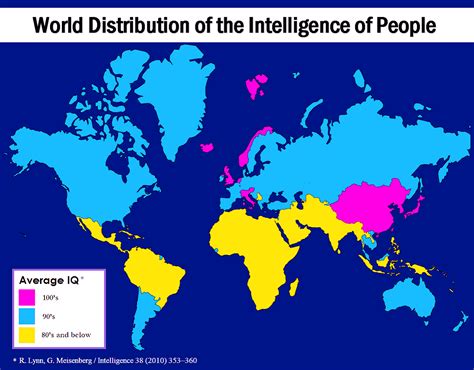 Within a country, one standard deviation is defined as 15 iq points. Average IQ around the world | Average iq, Map, World
