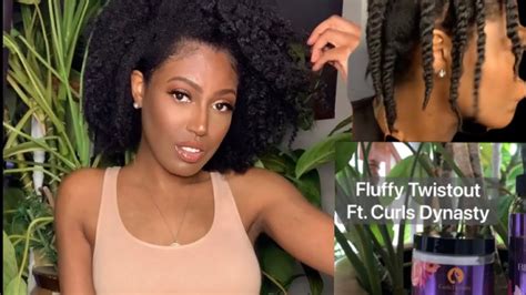 Soft And Fluffy Twist Out Type 4 Hair Curls Dynasty Twisted Definition Twisting Cream Youtube