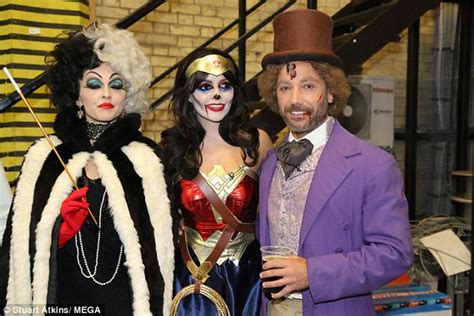 holly willoughby came dangerously close to a wardrobe malfunction in sexy halloween costume