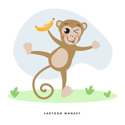 Free Monkey Cartoon Vector Edit Online And Download