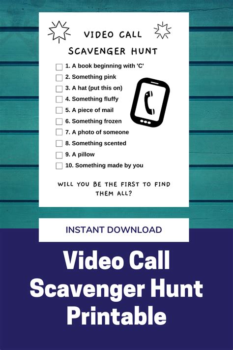 I create a lot of zoom content for teachers. Video Call Scavenger Hunt Printable Zoom Scavenger Hunt ...