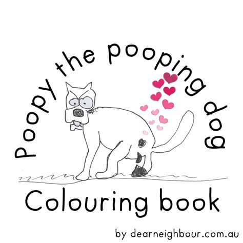 Poopy The Pooping Dog Colouring Book