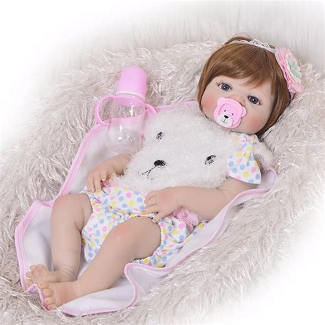 60 Cm 3d Paint Skin Soft Silicone Reborn Toddler Baby Doll For Girl
