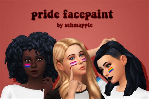 Schmapples Pride Facepaint Sweet Sims 4 Finds