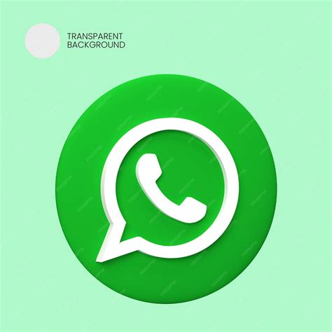 Premium Psd Whatsapp Logo Icon Render 3d