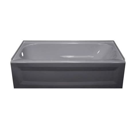 lyons elite™ 54 x 30 x 19 left hand drain above floor rough bathtub at menards® soaking tub