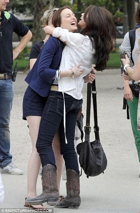 Selena Gomez And Leighton Meester Cant Believe Their Luck As They Film