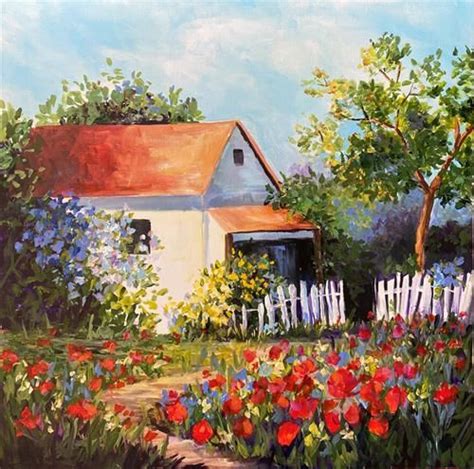 Daily Paintworks Original Fine Art Jenny Breniff In Cottage