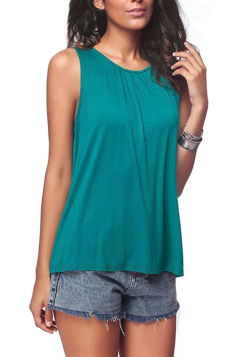 ukap summer sleeveless women t shirts solid color tees vests casual round neck female tops t