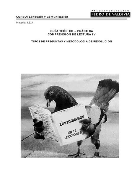 PDF CURSO Lenguaje y Comunicación PDF fileLa comprensión lectora
